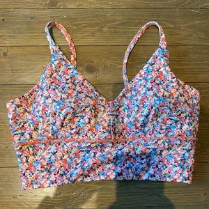 Beautiful floral Lululemon sports bra